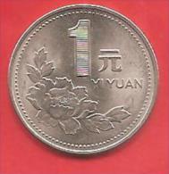 CINA - CHINA - 1994 - COIN MONETA - 1 YUAN  - CONDIZIONI SPL - Chine