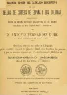 EBook: "2ª Edic. Del Catalog. España Y Colonas"  De Antonio FERNÁNDEZ DURO - Other & Unclassified