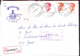 Omslag Enveloppe Aangetekend Lebbeke 132 - 1988 - Enveloppes