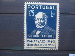 Timbre Portugal : Sir Rowland Hil 1940 - Ungebraucht