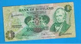 ESCOCIA - Scotland = 1 Pound 1976   P-111 - 1 Pound