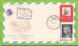 ARGENTINA POSTA POLARE  BUSTA VOLO BUENOS AIRES PARIGI TOKYO 7 - OCT - 1964 - Storia Postale