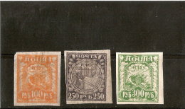 RUSSIE 1921 N 144b /146b /147b Neuf * - Unused Stamps