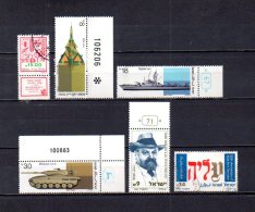 Israel   1983  .-   Y&T  Nº   889 - 890/892 - 893 - 894 - Gebraucht (ohne Tabs)