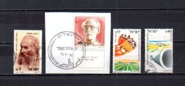 Israel   1984  .-   Y&T  Nº   895 - 897 - 899/900 - Gebruikt (zonder Tabs)