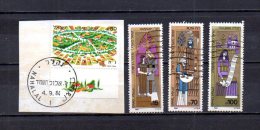 Israel   1984  .-   Y&T  Nº   914 - 915/917 - Gebruikt (zonder Tabs)