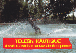 CPSM TELESKI NAUTIQUE SESQUIERES TOULOUSE - Wasserski