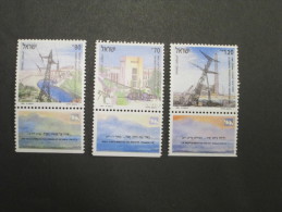 ISRAEL 1991 ELECTRICITY IN ISRAEL MINT TAB  STAMP - Unused Stamps (with Tabs)