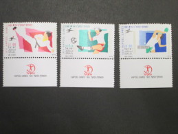 ISRAEL 199114TH HAPOEL GAMES MINT TAB  STAMP - Unused Stamps (with Tabs)