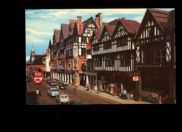 CHESTER X2 : Bridge + Eastgate Street ( Vintage Cars ) - Chester