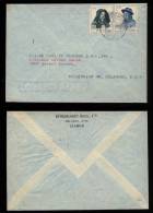 Portugal 1947 Airmail Cover To USA - Briefe U. Dokumente