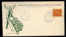 Portugal 1954 Cover Postmark Congres Of Trevel Agencies ESTORIL - Cartas & Documentos