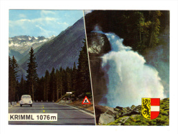 Autriche: Krimml, Gerlosstrasse Und Unterster Wasserfall, VW Coccinelle (13-1801) - Krimml