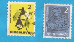 1958 X  21 JUGOSLAVIJA ,Children's Week, FAUNA BIRDS GALINE  USED - Bienfaisance
