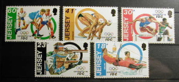 JERSEY 1994 - CENTENARIO DEL C.O.I. - DEPORTES - YVERT 648-652 - Rasenhockey