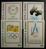 GEORGIA 1995 - AÑO INTERNACIONAL DEL DEPORTE  - YVERT 79-82 - Georgia