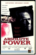 VHS Video Thriller  -  Absolute Power  -  Absolute Macht - Absolutes Risiko - Absolut Eastwood   -  Von 1999 - Policiers