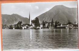 CPA Rottach-egern Am Tegernsee Mit Wallberg Und Bodenschneld Voyagé 1954 Timbre Cachet Flamme - Tegernsee