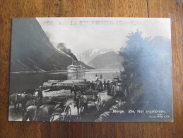 2-703 Toursisme Polaire Fjord Norvege Storfjord Norangford OIE Angsfjorden Carte Photo Calèche Arctic Arctique Pole Nord - Diligences