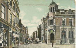 CAMBS - PETERBOROUGH - NARROW STREET - ANIMATED 1908 Ca27 - Otros & Sin Clasificación