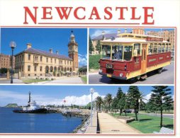 (050) Australia - NSW - Newcastle 4 Views With Tramway - Newcastle