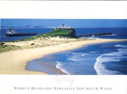 (050) Australia - NSW - Newcastle Views With Lighthouse & Tanker Ship - Newcastle