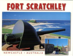 (050) Australia - NSW - Newcastle Views With Lighthouse & Fort Scratchley Big Gun - Newcastle