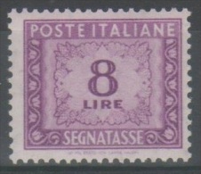 ITALIA 1956 - Segnatasse L. 8 **  (g4225) - Portomarken