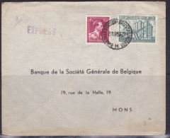 BELGIQUE LETTRE EN EXPRESS CACHET DU 28.12.1950 - Brieven En Documenten