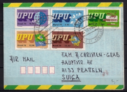 BRASIL 1979, AEROGRAMA CIRCULADO, XVIII CONGRESO DE LA UPU, TRANSPORTE POSTAL - Covers & Documents