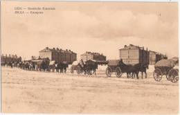 LIDA Belarus Russia Kasernen Proviant Treck Pferde Wagen Panje Feldpost 25.6.1916 Gelaufen - Belarus