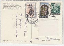 PO0122C# S.MARINO AFFRANCATURA MISTA   VG 1970 - Brieven En Documenten