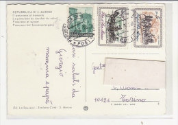 PO0126C# S.MARINO  - AFFRANCATURA MISTA   VG 1970 - Lettres & Documents