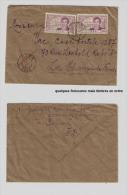 TOGO 1945 Lomé A.O.F. Centenaire René Callié, 2 X 2 Francs Pour La Suisse, Lettre - Brieven En Documenten