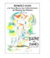 25 - BAUME-LES-DAMES - Club Des Collectionneurs - Edition 1992 - Aquarelle SYLVAIN MANTAUX - Baume Les Dames