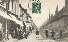 Allier : Commentry, Rue Jean Jacques Rousseau, Belle Carte - Commentry