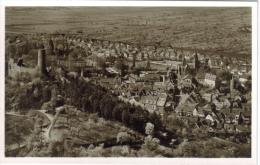 CPSM WEINHEIM (Allemagne-Bade Wurtemberg) - Blick Von Der Wachenburg Auf Stadt Und Burgruine Windeck - Weinheim