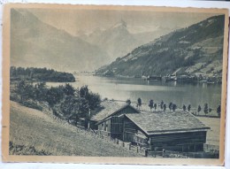 CPA Zell Am See Vue Chalet Georg Reymann Voyagé 1943 Timbre Hitler Cachet Sensure Erholung Im Echternacher Felsenland - Zell Am See