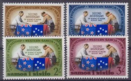 1964 Samoa I Sisifo, 2nd Anniversary Of New Zealand Friendship Treaty 4v. Scott 237/240 MNH - Samoa