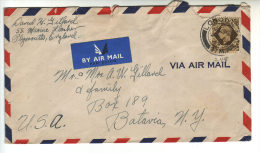 1949 ? UK Great Britain Regno Unito Air Mail Cover London To Batavia USA - Cartas & Documentos