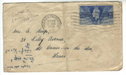 1946 UK Great Britain Regno Unito Cover Finchley Church End George V - Lettres & Documents