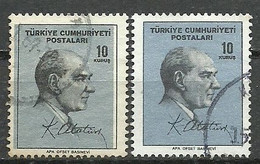 Turkey; 1965 Regular Stamp 10 K. ERROR "Shifted Printing" - Oblitérés