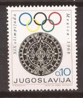 1968 X 35 JUGOSLAVIJA OLYMPISCHE SPIELEN MESIKO   MNH - Charity Issues