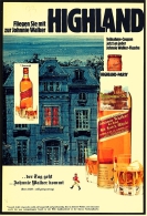 Reklame Werbeanzeige  ,  Johnnie Walker  -  Der Tag Geht ... Johnnie Walker Kommt  ,  Von 1973 - Alkohol