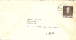 Germany (Berlin) 1954 Or 64,  On Cover To USA.  Mi.100 - Brieven En Documenten