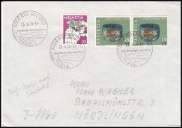 Switzerland 1974, Cover Rigi Kaltbad To Nordlingen - Brieven En Documenten