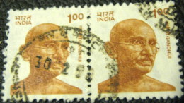 India 1991 Gandhi 1.00 X2 - Used - Used Stamps