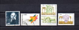 Israel   1989  .-   Y&T Nº   1069 - 1070 - 1071/1072 - Used Stamps (without Tabs)