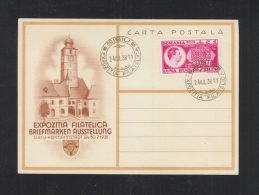 Romania PC 1938 Sibiu Philatelic Exhibition - Briefe U. Dokumente