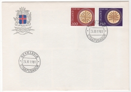 ISLANDE FDC   1981 - FDC